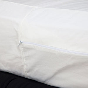 Closed MiteGuard mattress cover, ready to protect from dust mites