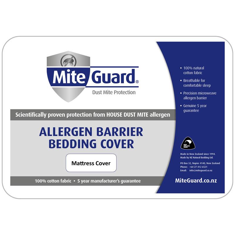 MiteGuard dust mite allergen barrier mattress cover pack